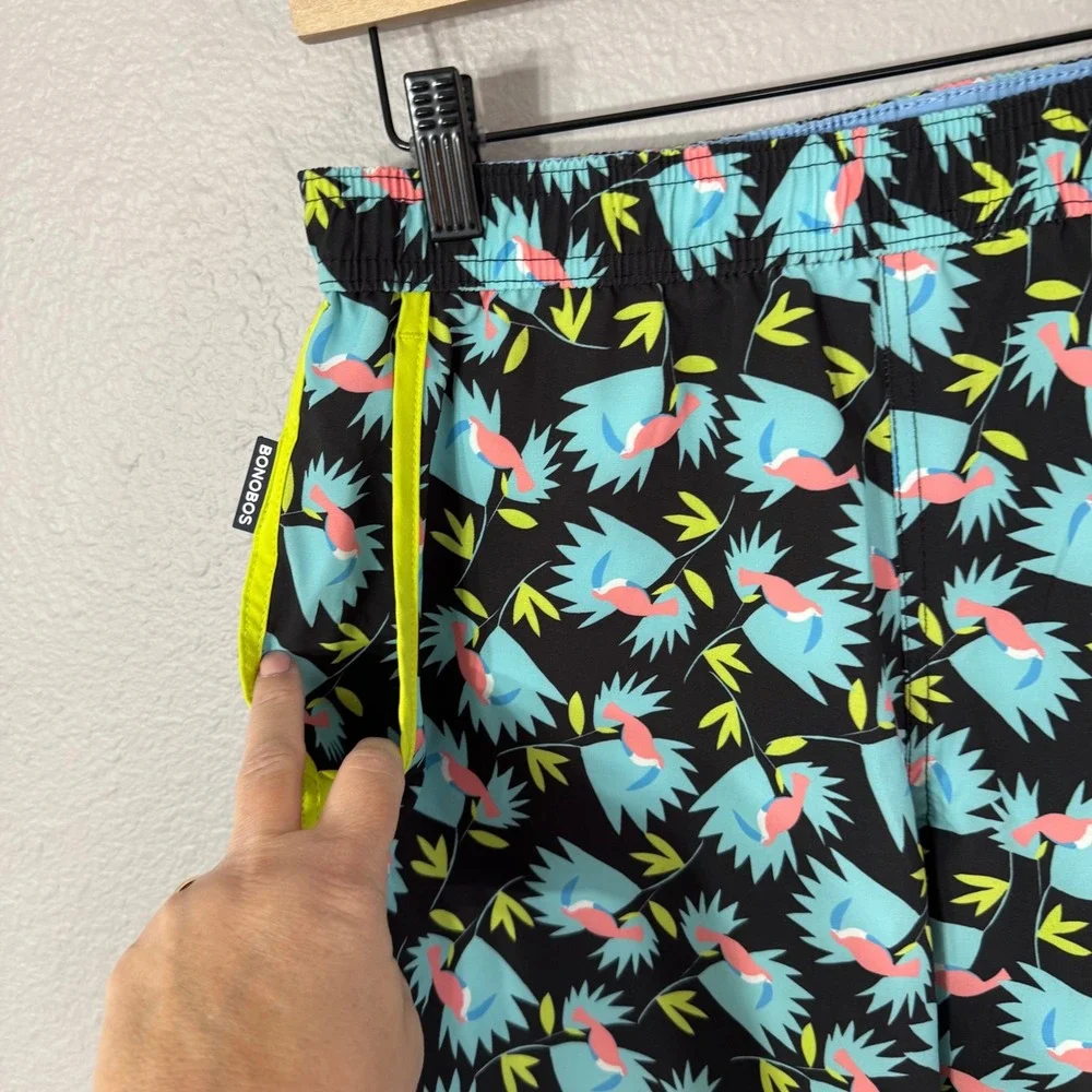 Bonobos Men's Size S Black Bird Print 7